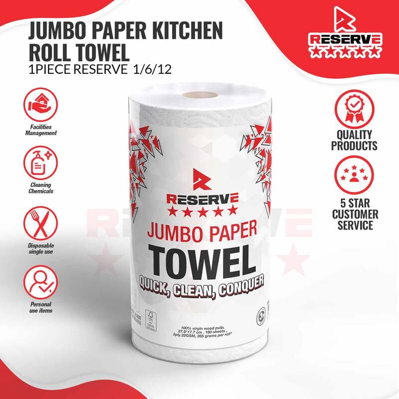 Paper Towel Jumbo Rolls Reserve 12/2/6/1