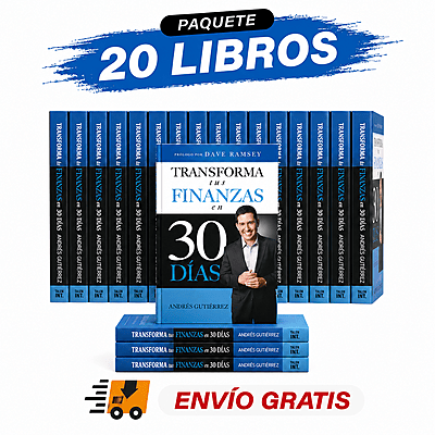 Paquete de 20 libros Transforma tus finanzas en 30 días