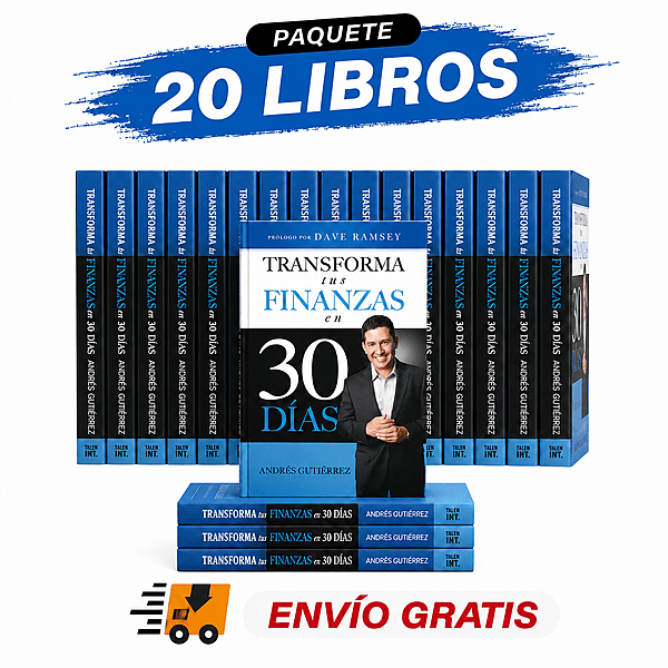 Paquete de 20 libros Transforma tus finanzas en 30 días Paquete de 20 libros Transforma tus finanzas en 30 días