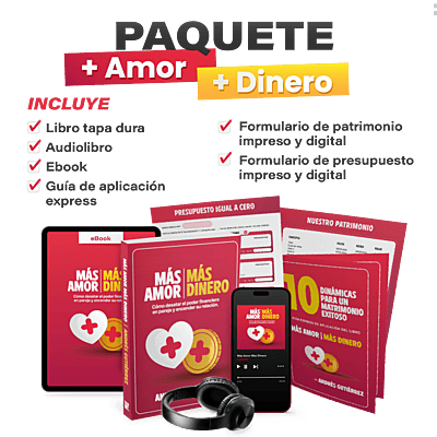 Paquete Lanzamiento del nuevo libro Más Amor Más Dinero