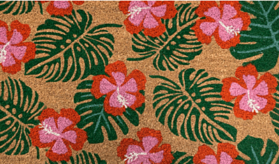 Paradise Blooms Coir Doormats