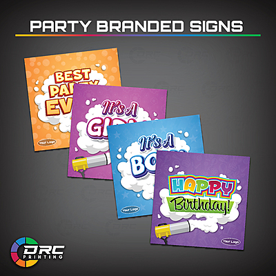 Party Branded Signs (Set of 4)
