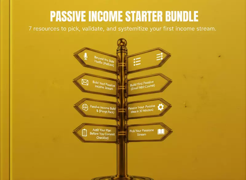 Pick Your Passive Income Stream Bundle (CER Framework) — Ebook, Course, Prompts & Tools