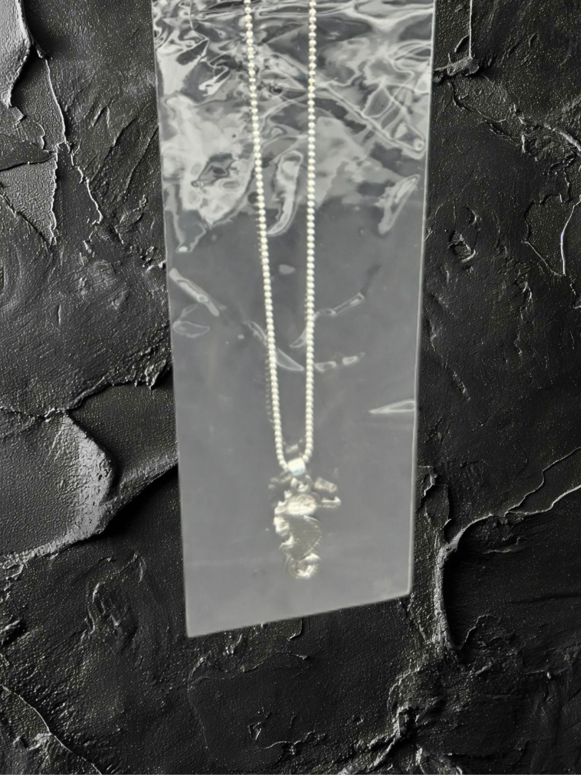 Seahorse Paua Shell Pendant Necklace