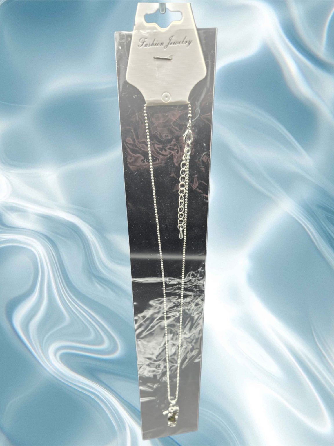 Seahorse Paua Shell Pendant Necklace