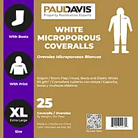 Paul Davis White Microporous Coveralls