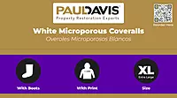 Paul Davis White Microporous Coveralls
