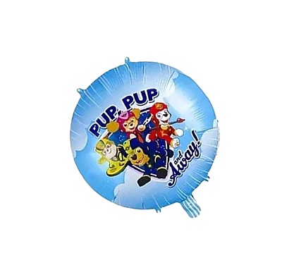 Paw Patrol Theme Foil Balloons - 5 Pcs. Set
