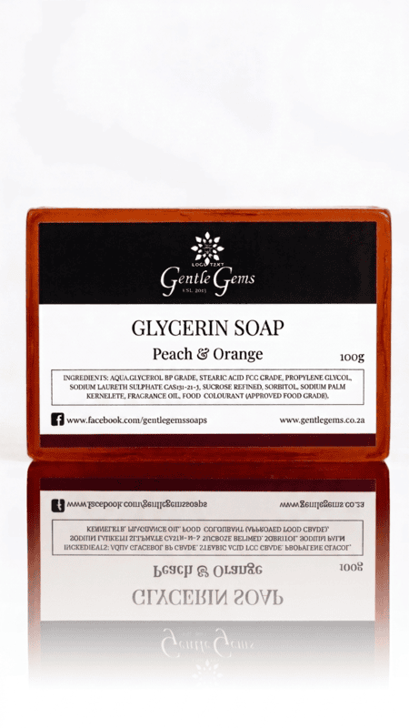 Peach & Orange Scented Glycerine Soap (100g)