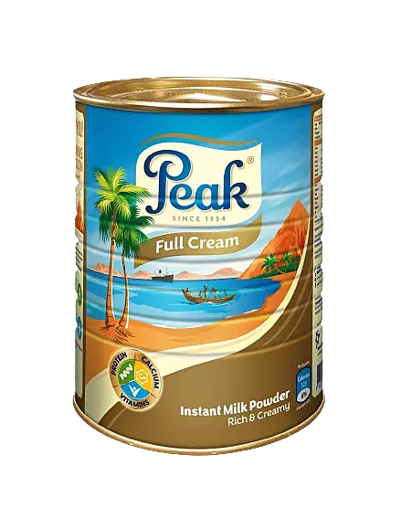 Peak Milk Powder Tin 400g, 900g & 2500g