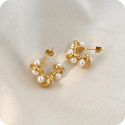 Pearl Irregular Earrings