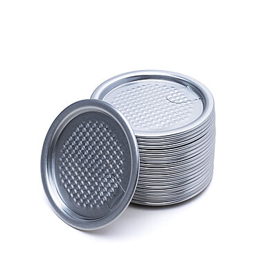 Aluminum POE (Full-Open) Lids - Peel Off Lids