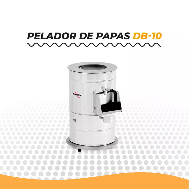DB-10 PELADOR DE PAPAS DE 10KG, INOXIDABLE DB-10 PELADOR DE PAPAS DE 10KG, INOXIDABLE