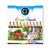 DOMS C3 Colour Pencil 10 Shades