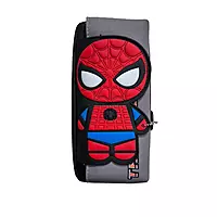 Spider-Man 3D Double Zipper Fabric Pencil Pouch for Kids | Superhero Stationery Case