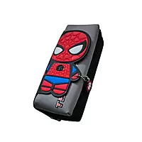 Spider-Man 3D Double Zipper Fabric Pencil Pouch for Kids | Superhero Stationery Case
