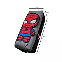 Spider-Man 3D Double Zipper Fabric Pencil Pouch for Kids | Superhero Stationery Case