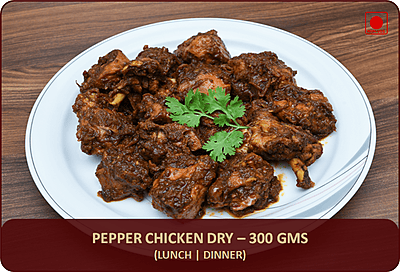 Chettinadu Pepper Chicken Dry - 300 Gms