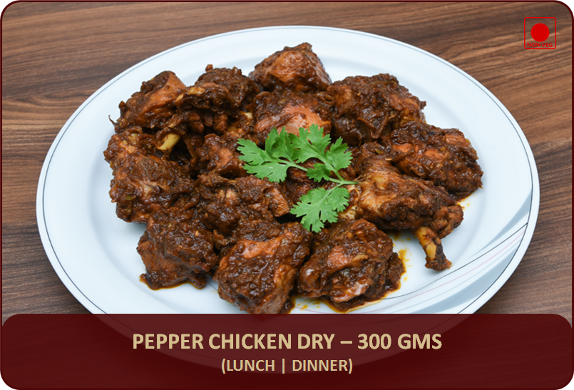 Chettinadu Pepper Chicken Dry - 300 Gms