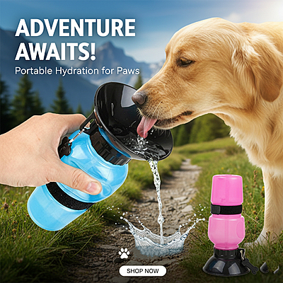 Portable Outdoor Bottle for Pets 550ml