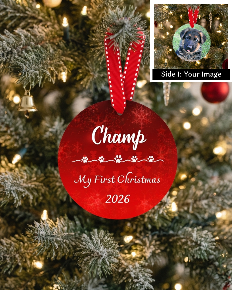 Happy Tails Series Pet’s First Christmas Ornament