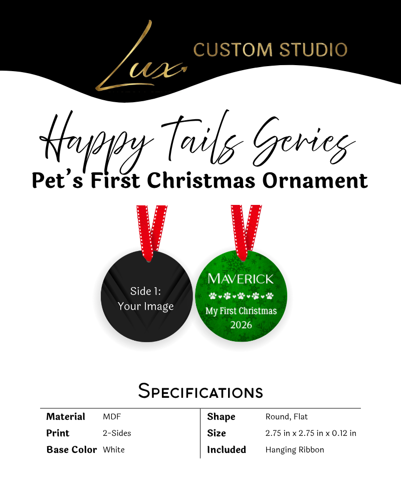 Happy Tails Series Pet’s First Christmas Ornament