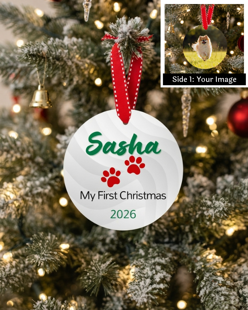 Happy Tails Series Pet’s First Christmas Ornament