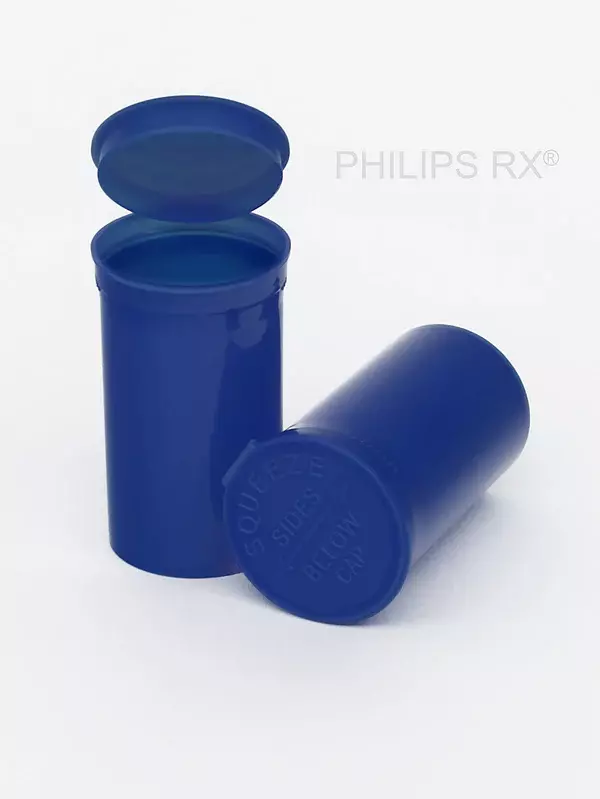 Philips Rx Pop Top Bottle - Blueberry - 19 dram - 225 Units