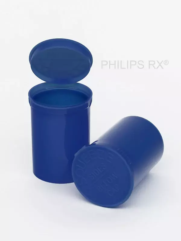 Philips Rx Pop Top Bottle - Blueberry - 30 dram - 150 Units