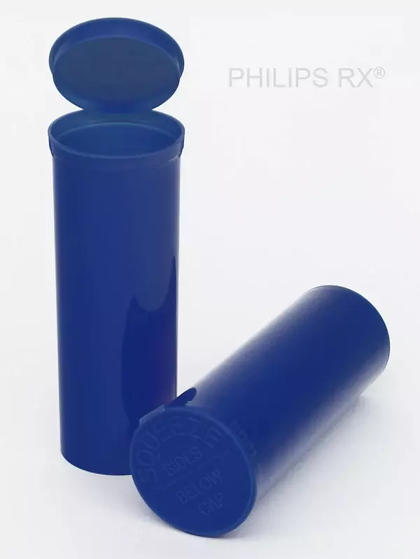 Philips Rx Pop Top Bottle - Blueberry - 60 dram - 75 Units