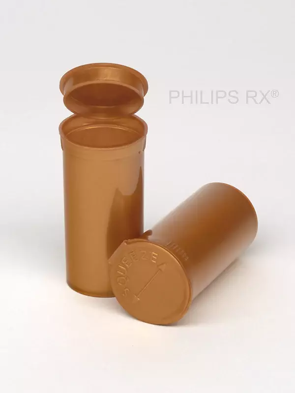Philips Rx Pop Top Bottle - Gold - 13 dram - 315 Units