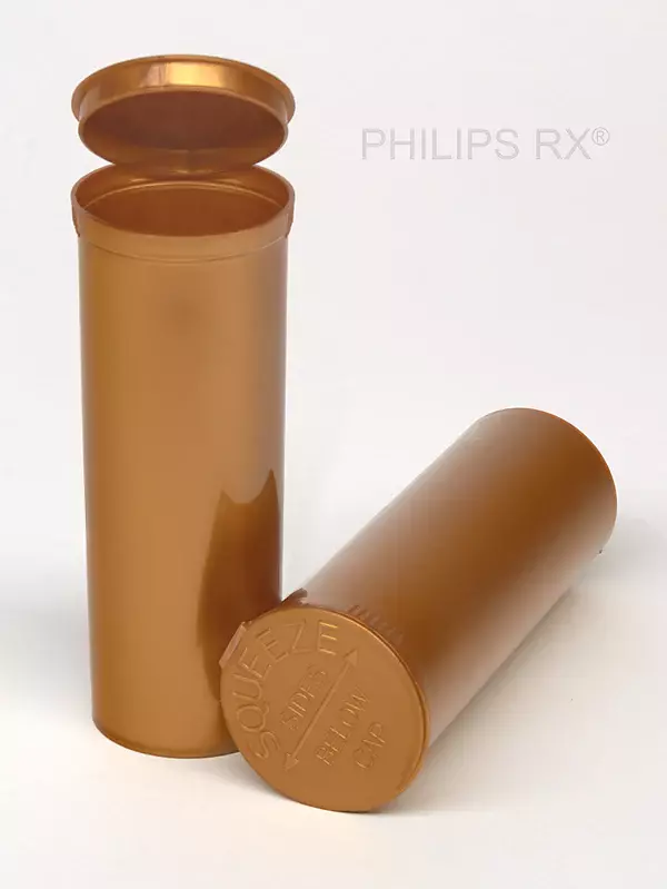 Philips Rx Pop Top Bottle - Gold - 60 dram - 75 Units