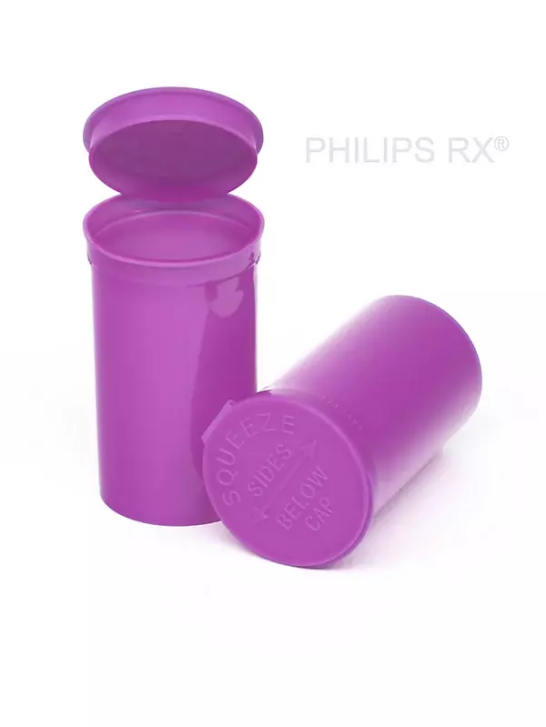 Philips Rx Pop Top Bottle - Grape - 19 dram - 225 Units