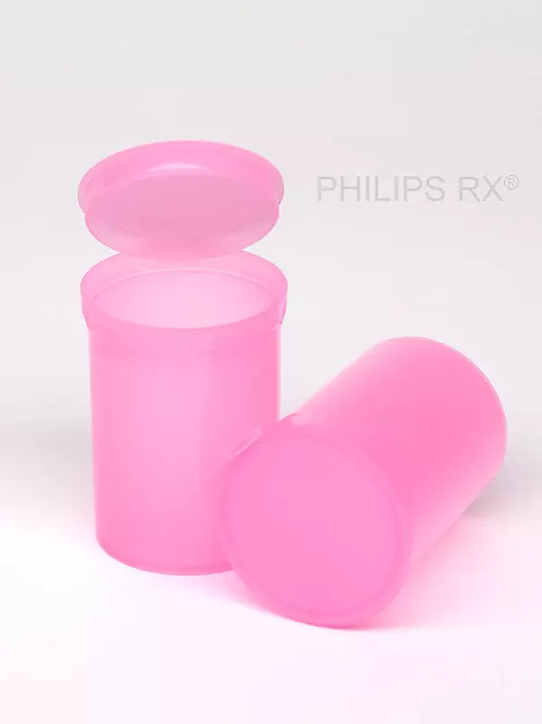 Philips Rx Pop Top Bottle - Translucent Pink- 30 dram - 150 Units