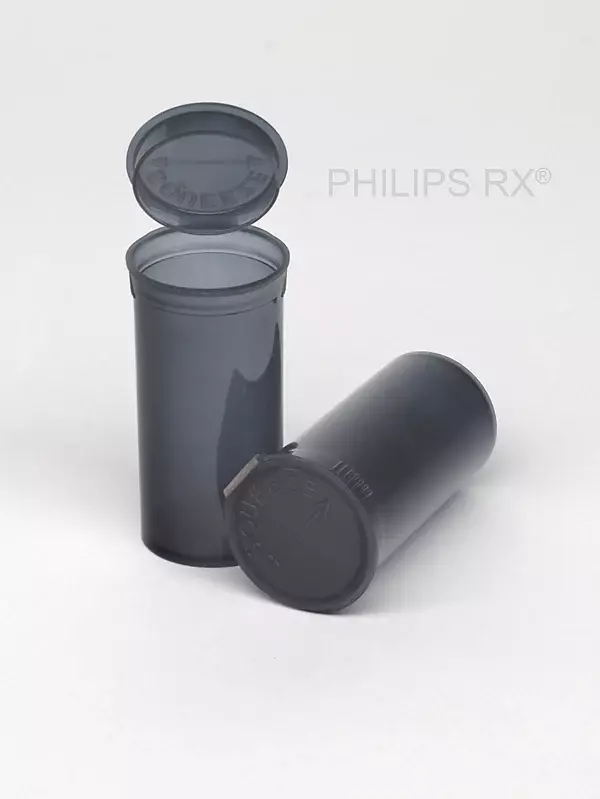 Philips Rx Pop Top Bottle - Translucent Smoke - 13 dram - 315 Units