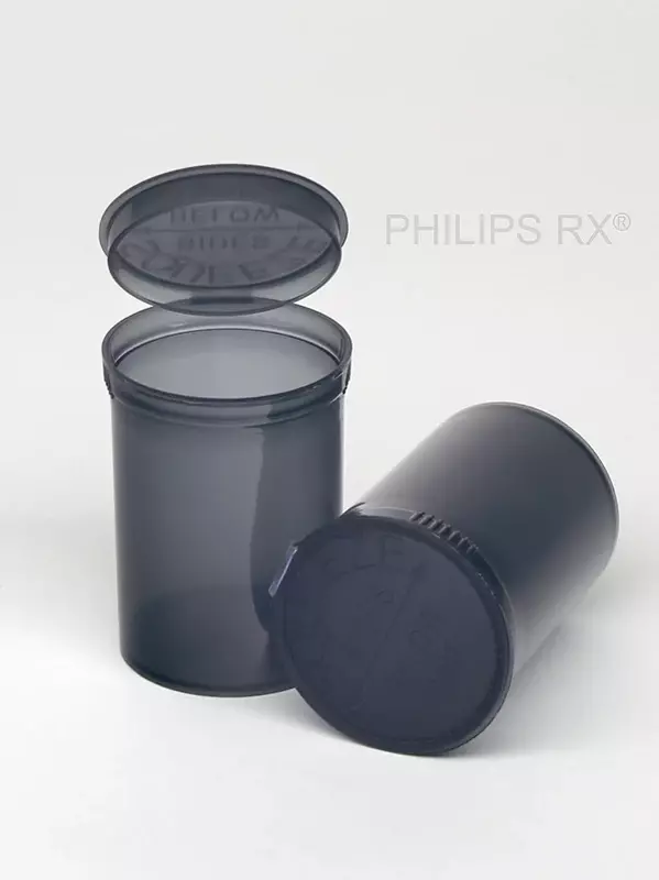 Philips Rx Pop Top Bottle - Translucent Smoke- 30 dram - 150 Units