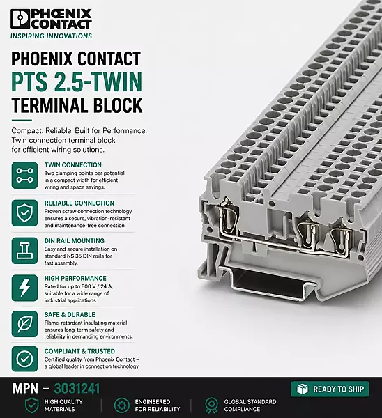 Phoenix Contact -ST 2,5-TWIN - Feed-through terminal block