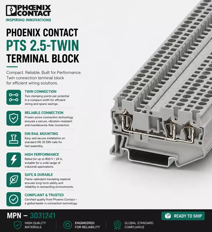 Phoenix Contact -ST 2,5-TWIN - Feed-through terminal block