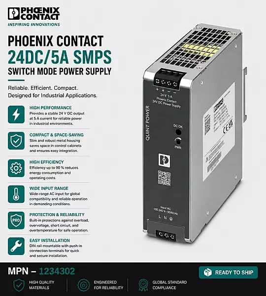 Phoenix SMPS -24DC/5A