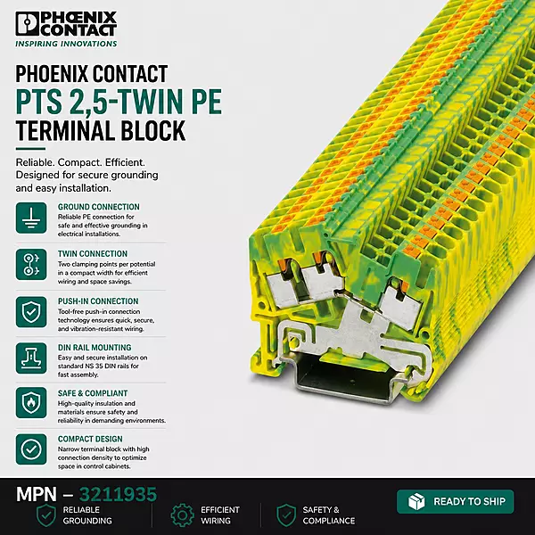 Phoenix Terminal block PTS 2,5-TWIN PE
