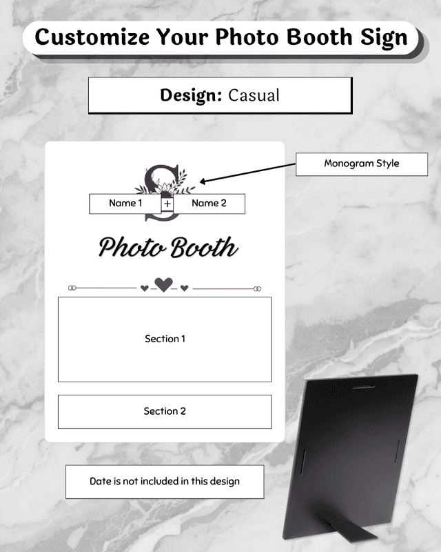 Photo Booth Easel - 8x10"