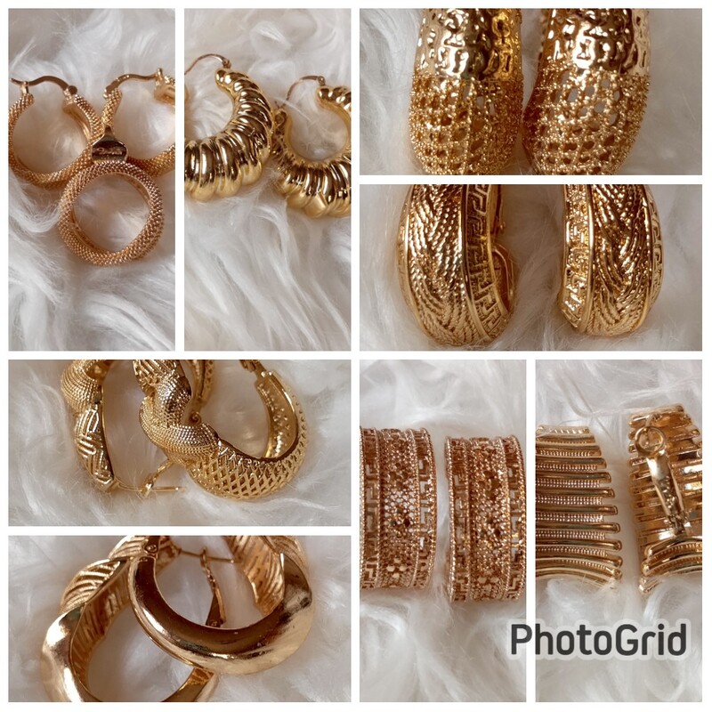 NON-TARNISHING GOLD REPLICA EARRING