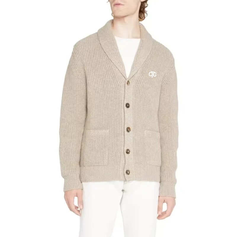 Winter Casual Men's Thick Knitted Cashmere Cardigan diff