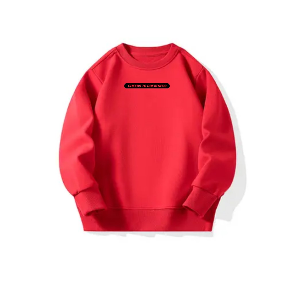 Men's Pullover Sweatshirt with Shoulder-Drop Crew Neck