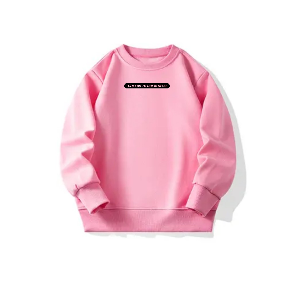 Men's Pullover Sweatshirt with Shoulder-Drop Crew Neck