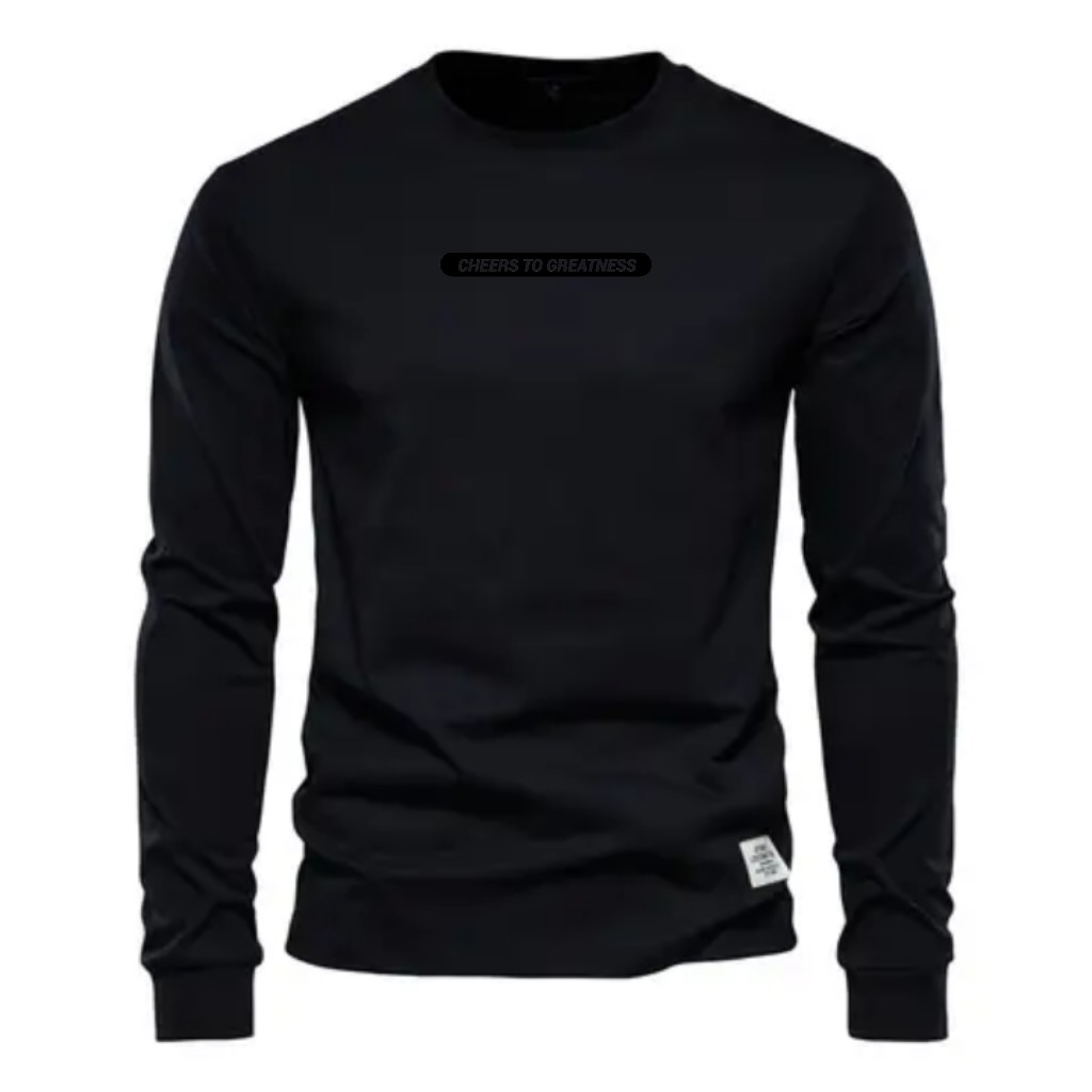 Streetwear Men's Fit Long Sleeve 100% Cotton