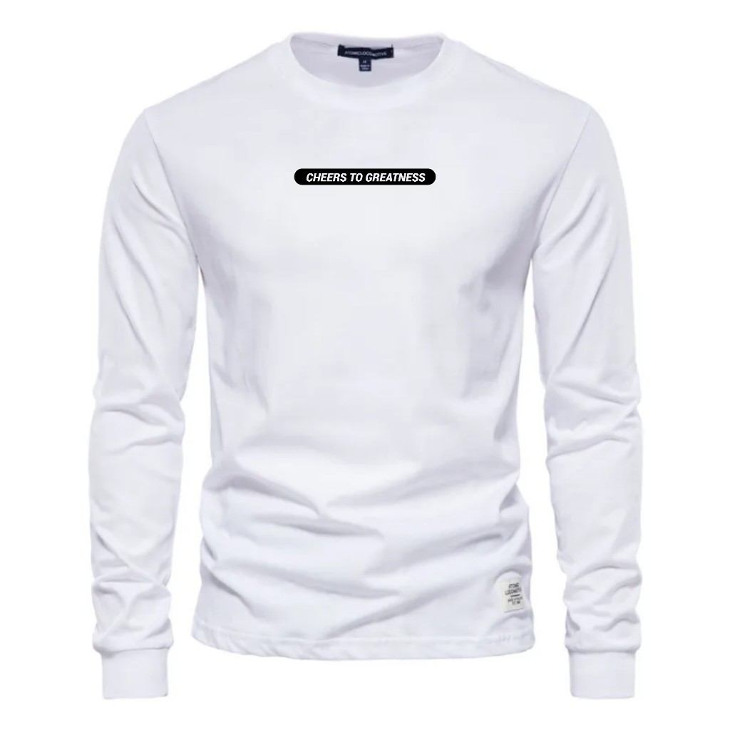 Streetwear Men's Fit Long Sleeve 100% Cotton