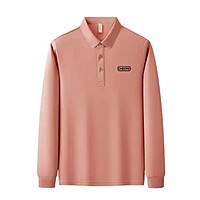 Polyester Cotton Long Sleeved Lapel Men's Women's Shirt