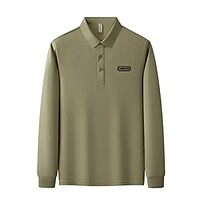 Polyester Cotton Long Sleeved Lapel Men's Women's Shirt