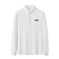 Polyester Cotton Long Sleeved Lapel Men's Women's Shirt